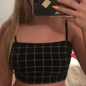 Forever 21 Plaid Crop Top
